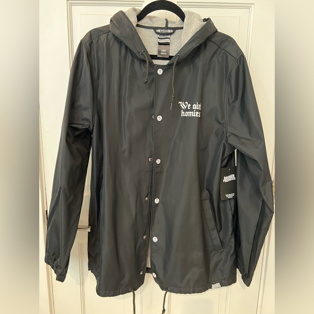 New black raincoat from Urban Outfitters